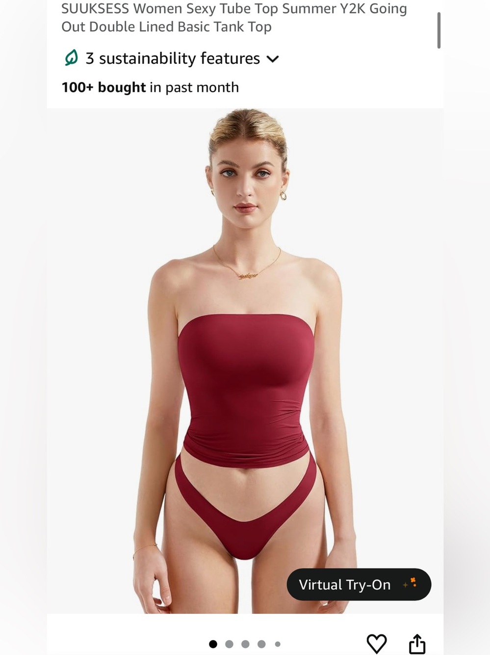 Suuksess Double Lined Tube Top